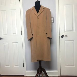 100% camel cashmere coat.